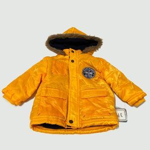 Little Rebels Gold Hooded Puffer Coat